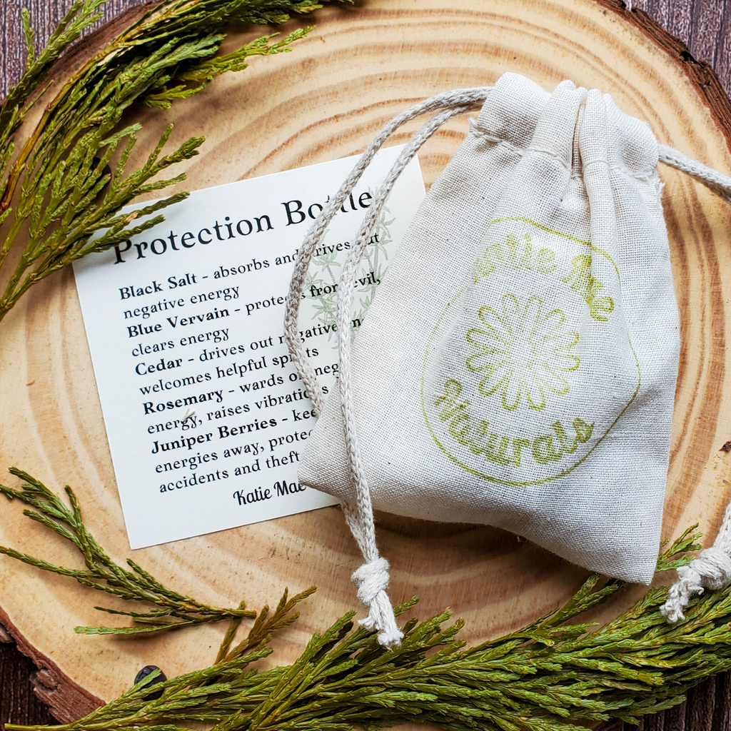 Protection Spell Bottle, Intention Setting for Protection and Clearing Energy