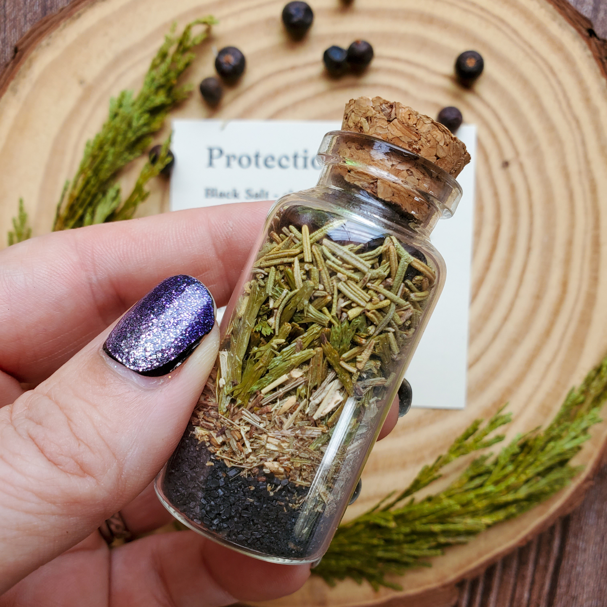 Protection Spell Bottle, Intention Setting for Protection and Clearing Energy