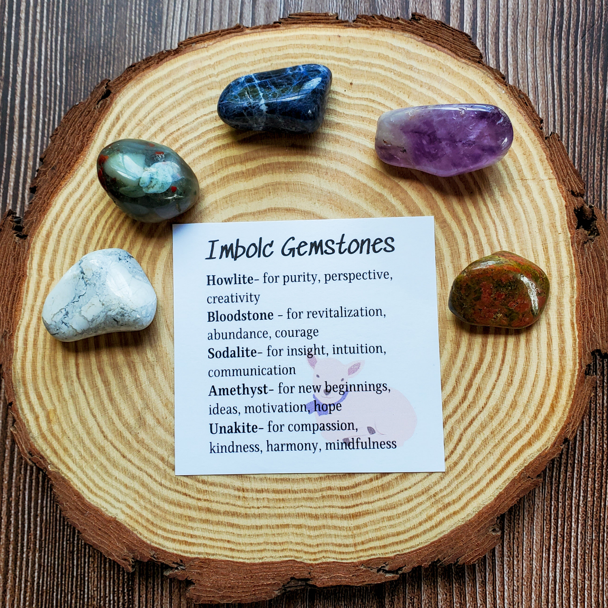 Imbolc Gemstone Set – Renewal Crystal Collection for Clarity, Inspiration & New Beginnings