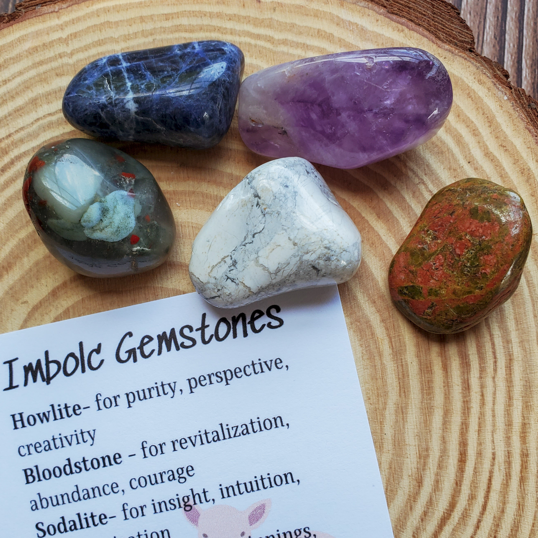 Imbolc Gemstone Set – Renewal Crystal Collection for Clarity, Inspiration & New Beginnings