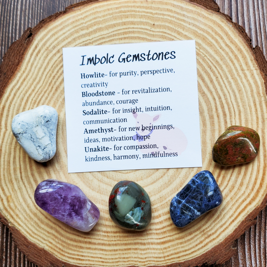 Imbolc Gemstone Set – Renewal Crystal Collection for Clarity, Inspiration & New Beginnings