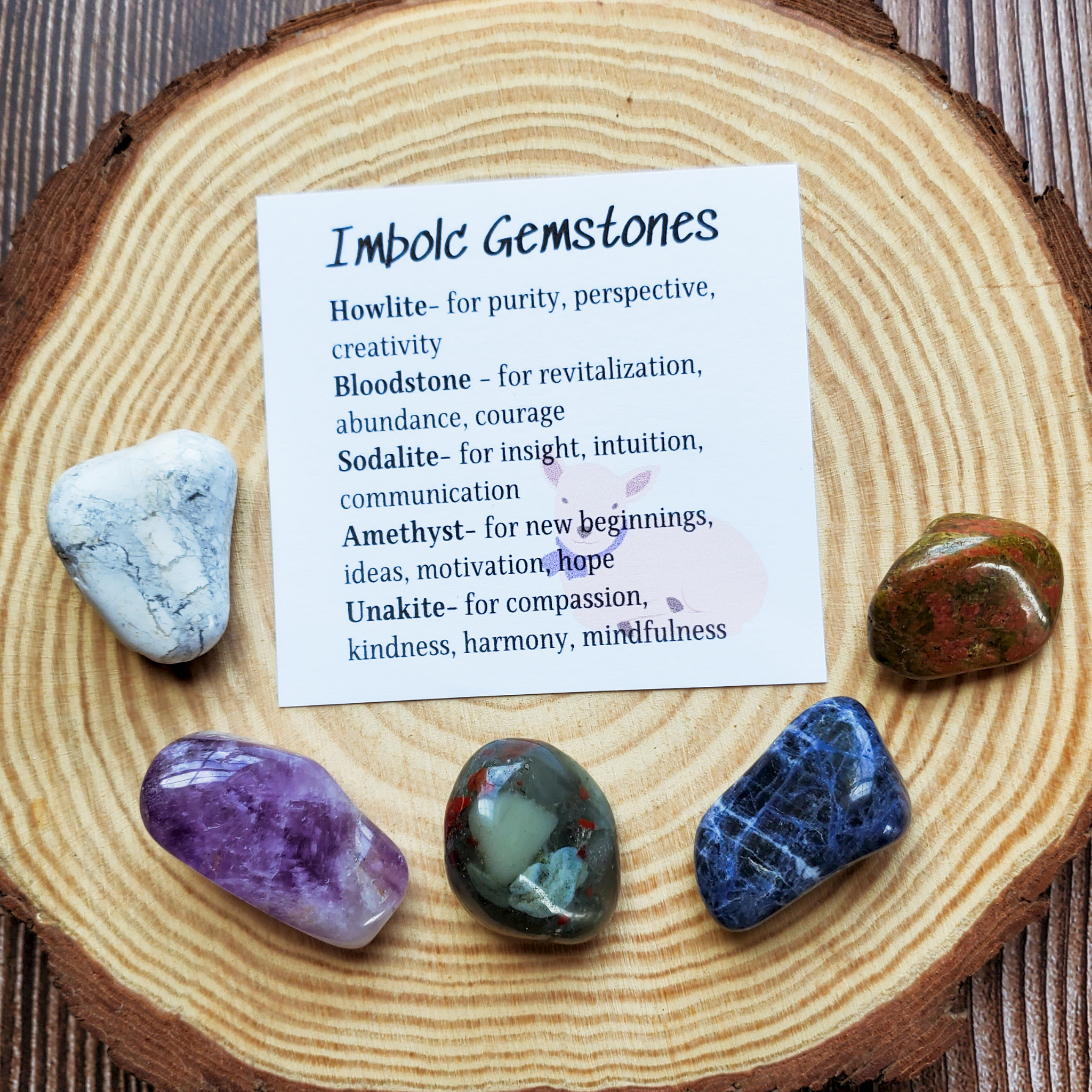 Imbolc Gemstone Set – Renewal Crystal Collection for Clarity, Inspiration & New Beginnings