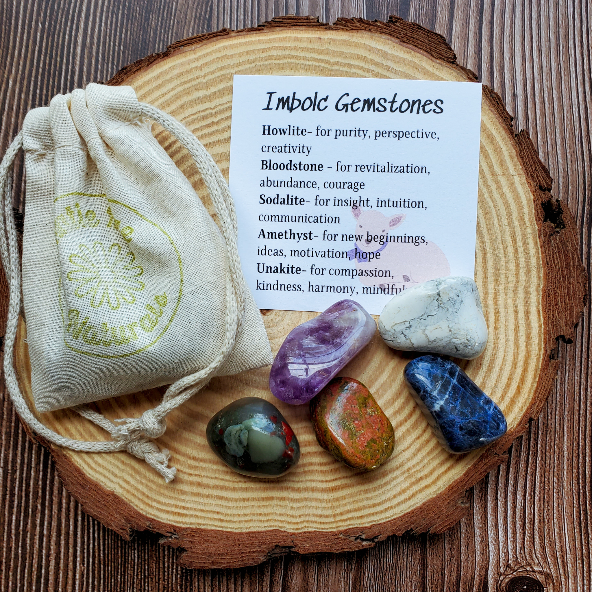 Imbolc Gemstone Set – Renewal Crystal Collection for Clarity, Inspiration & New Beginnings