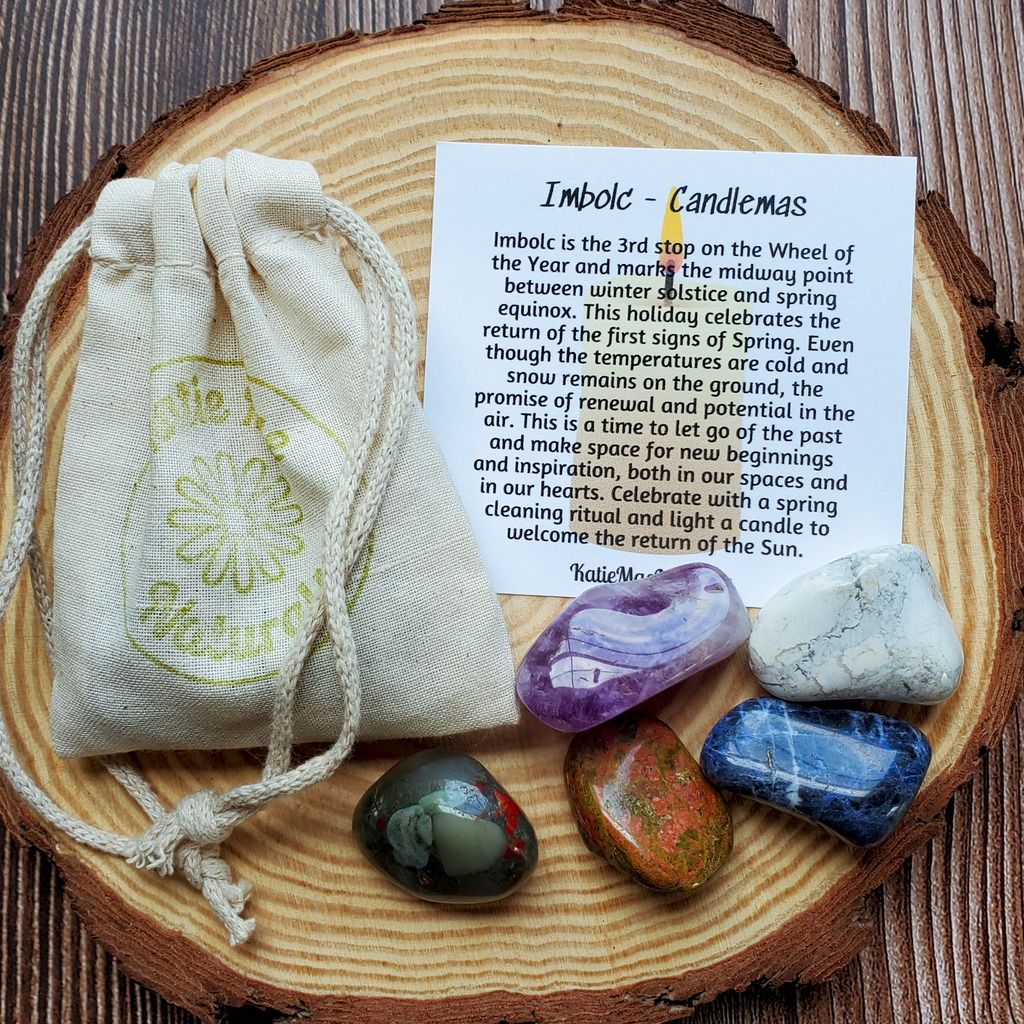 Imbolc Gemstone Set – Renewal Crystal Collection for Clarity, Inspiration & New Beginnings