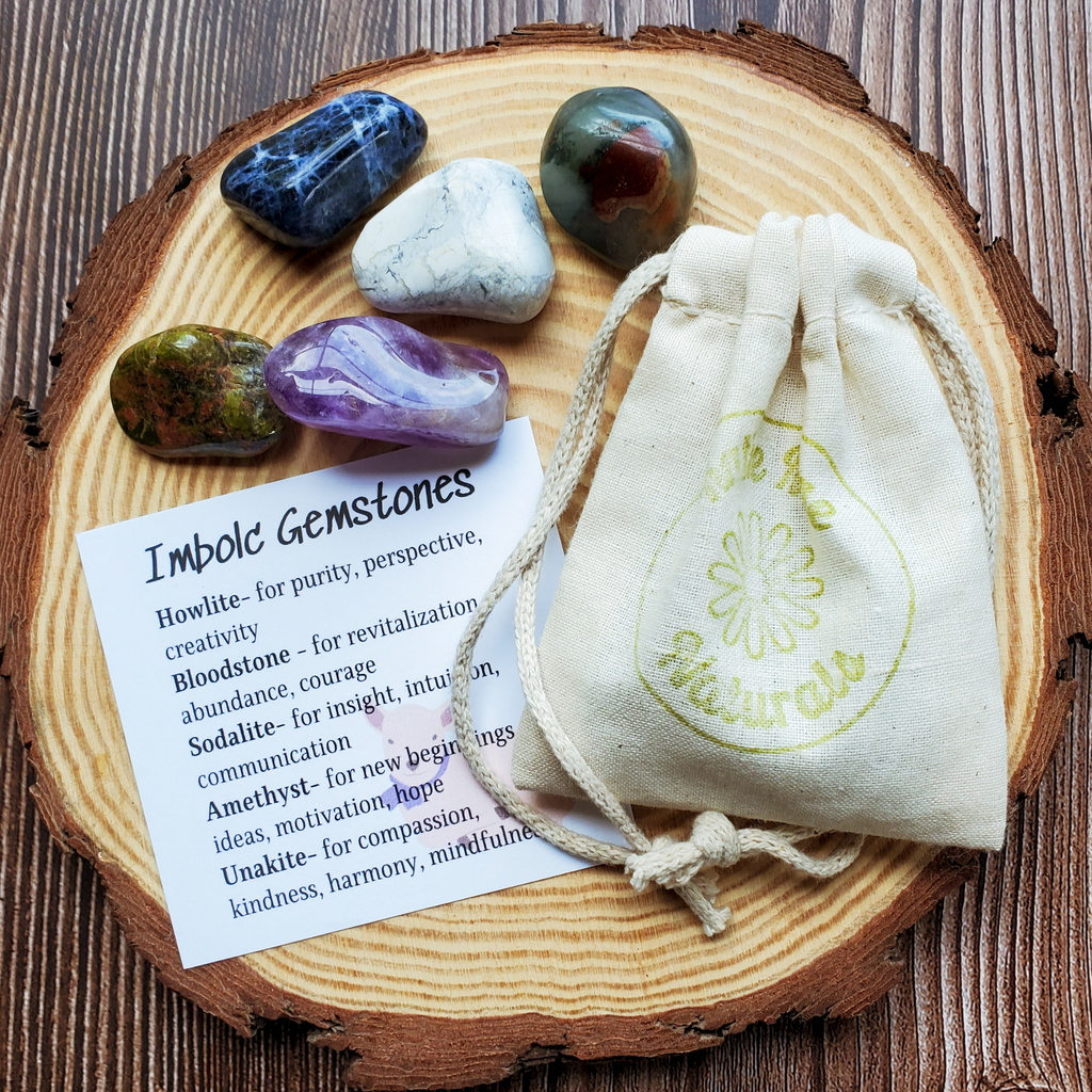 Imbolc Gemstone Set – Renewal Crystal Collection for Clarity, Inspiration & New Beginnings