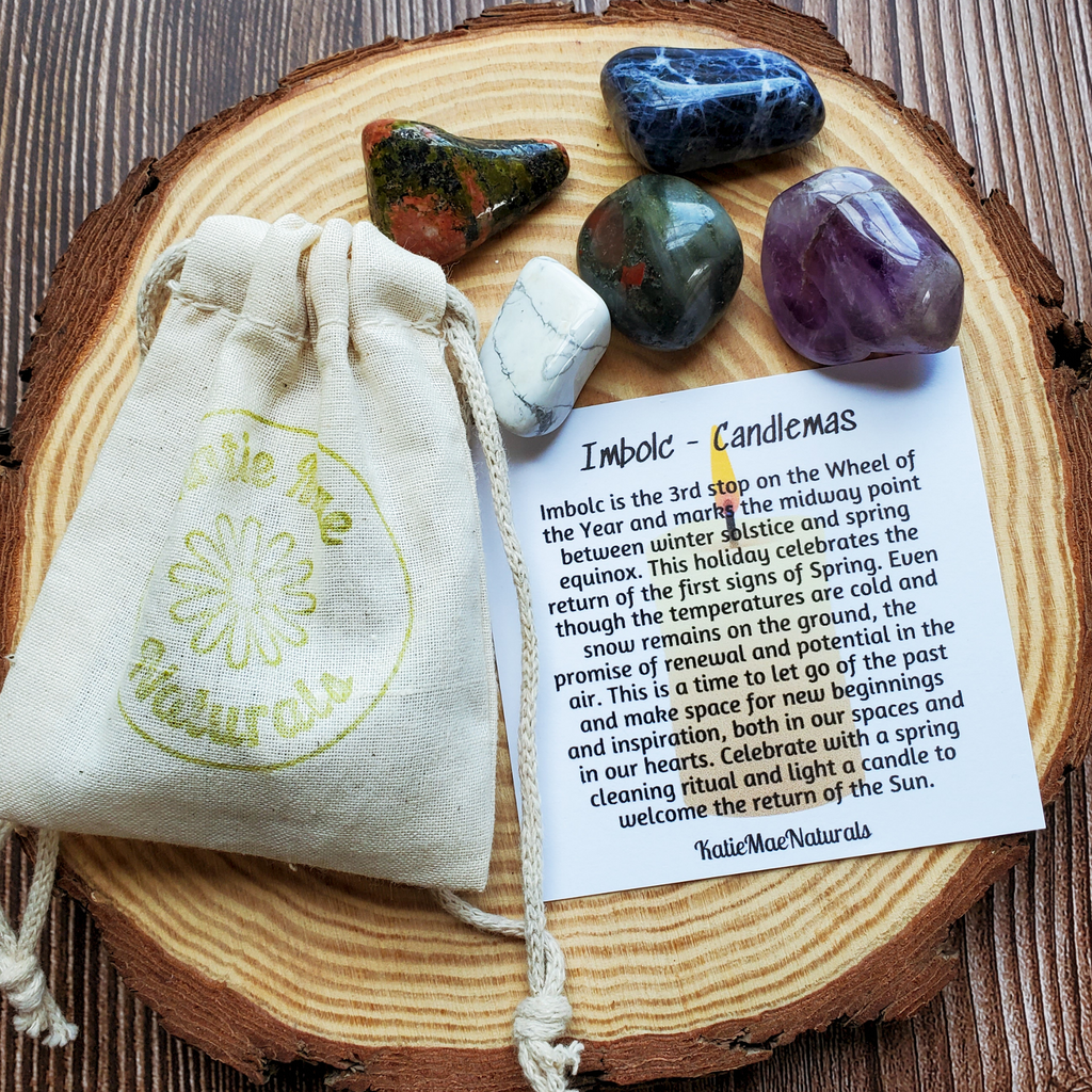 Imbolc Gemstone Set – Renewal Crystal Collection for Clarity, Inspiration & New Beginnings