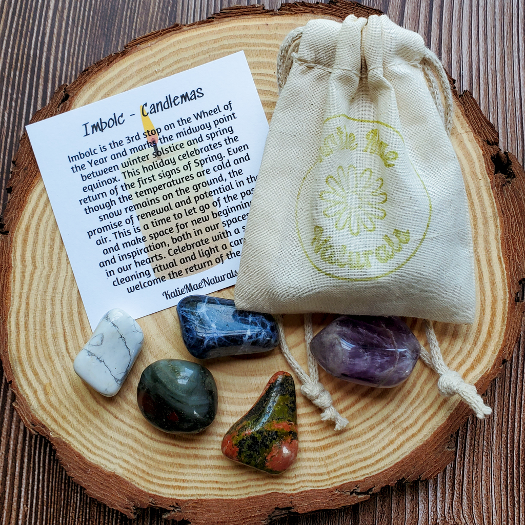 Imbolc Gemstone Set – Renewal Crystal Collection for Clarity, Inspiration & New Beginnings