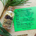 Abundance Spell Bottle, Intention Setting Herbs for Prosperity and Sucess