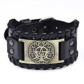 Men's Classic Retro Five-pointed Star Leather Fashion Trendy Bracelet