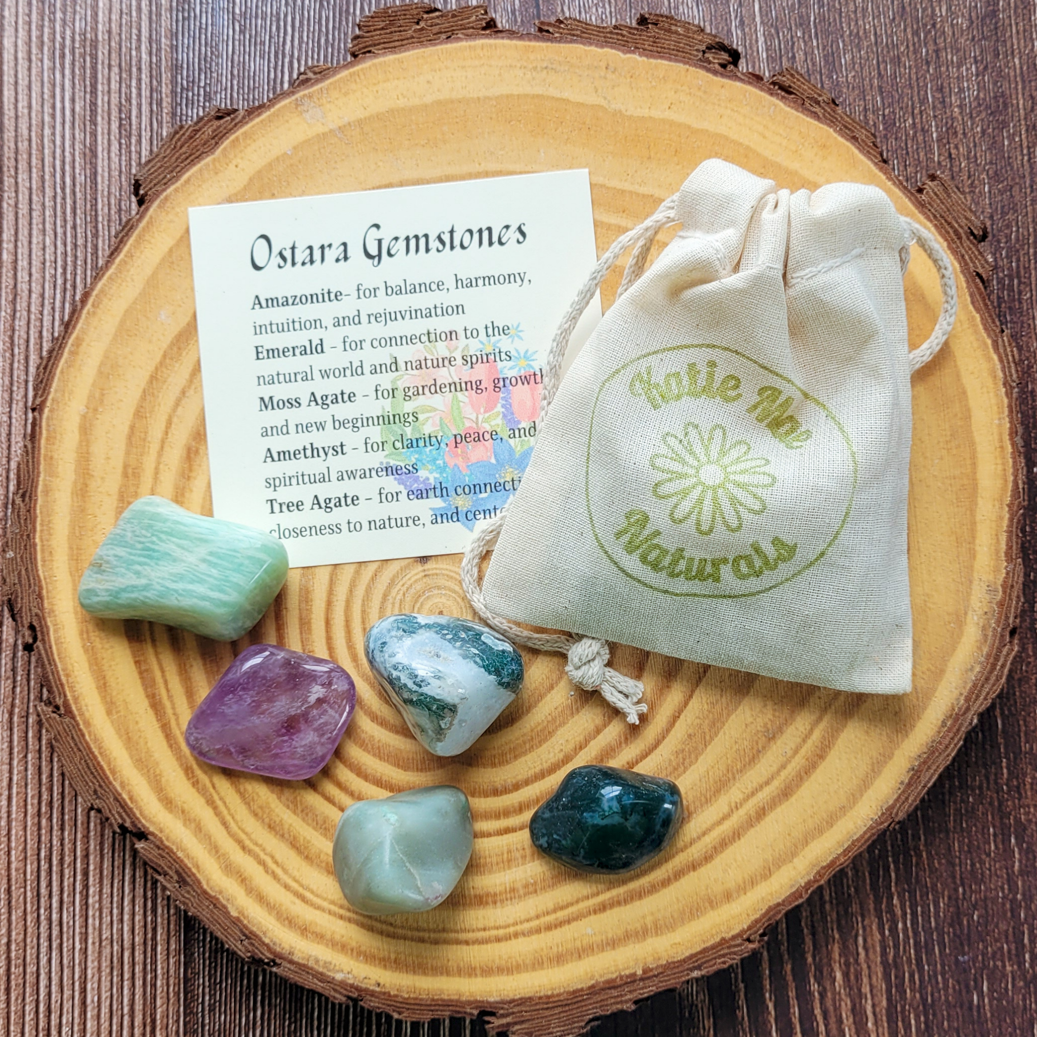 Ostara Gemstone Set – Spring Equinox Crystal Collection for Growth, Renewal & Harmony