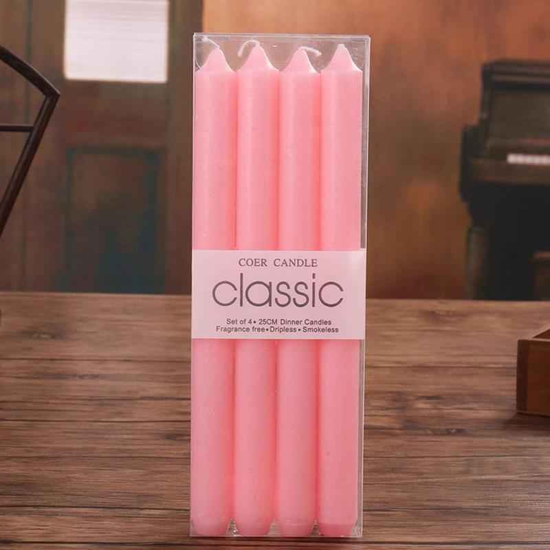 4pcs Home Candlestick Candles Colorful Spell Candles Pure Beeswax Handmade Taper Candles Smokeless Dripless Wax Candles Beeswax Candle for Home Gift Ideas Magic Decorative Aromatic Candles Fulfilled Decor Party Beeswax Candle