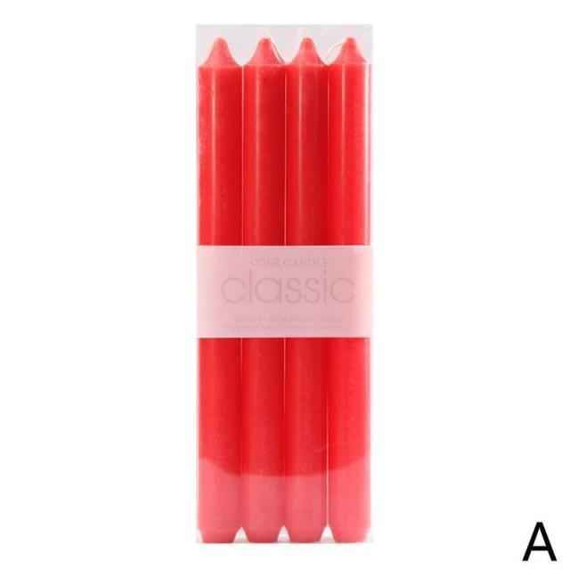 4pcs Home Candlestick Candles Colorful Spell Candles Pure Beeswax Handmade Taper Candles Smokeless Dripless Wax Candles Beeswax Candle for Home Gift Ideas Magic Decorative Aromatic Candles Fulfilled Decor Party Beeswax Candle