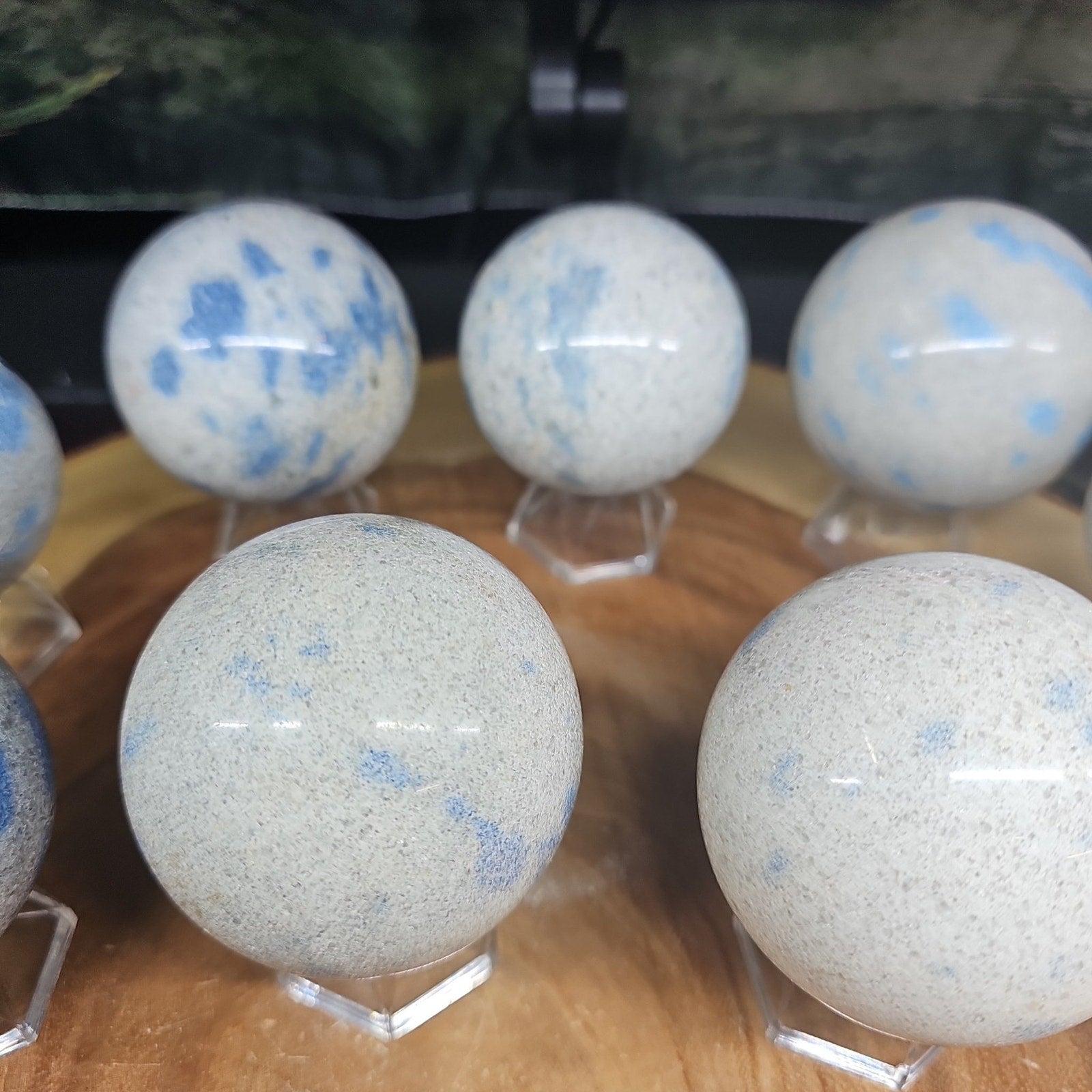 Lazurite Crystal Sphere — 60mm Polished Blue Crystal Ball with Stand | CrystalCloud Company