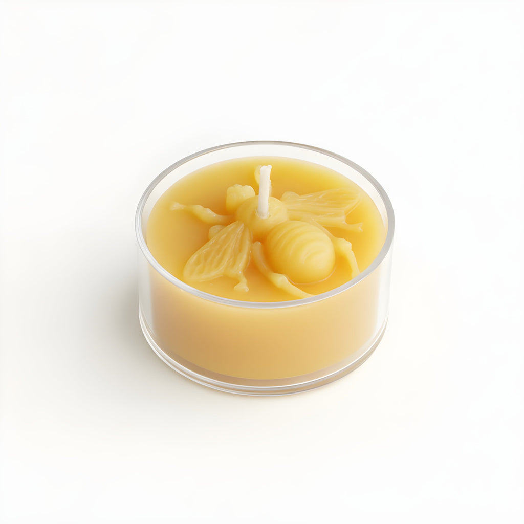 Honey Bee Beeswax Tealight Candles