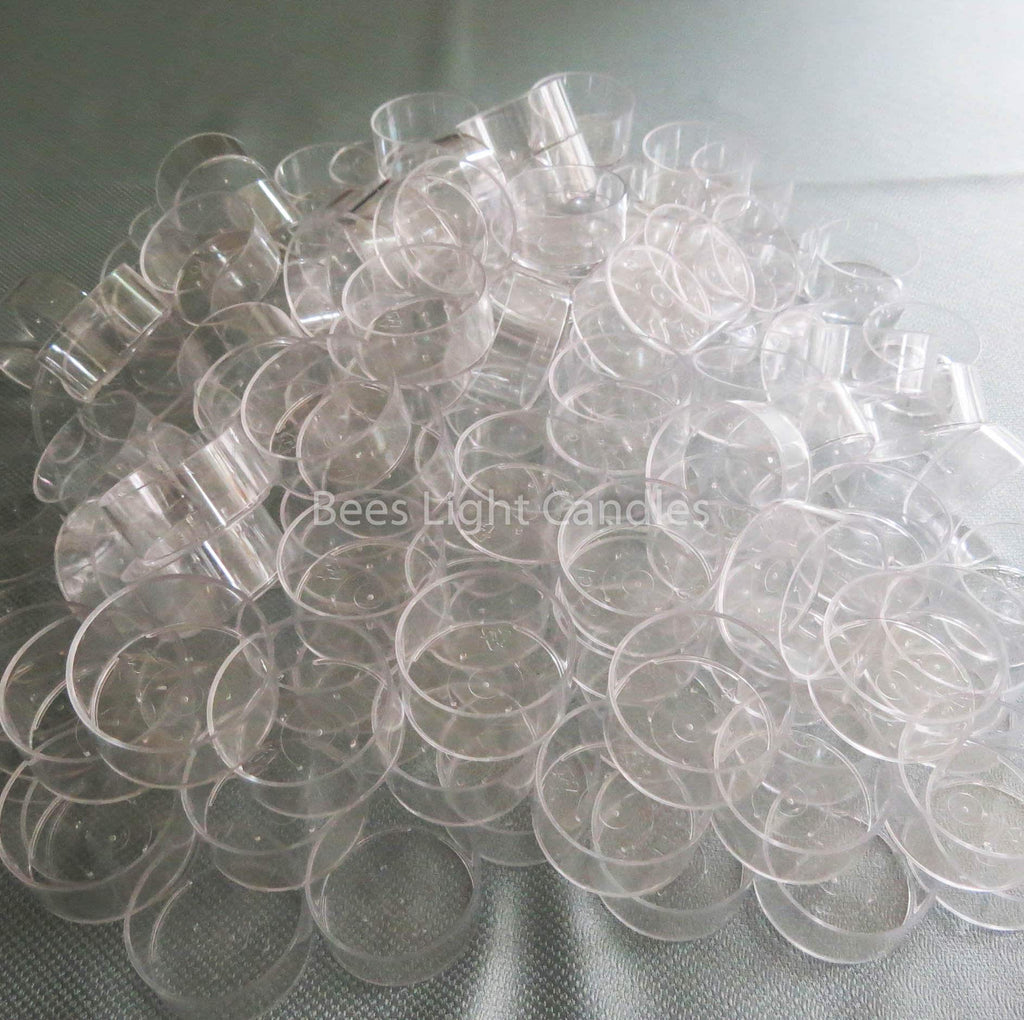 75 Clear Polycarbonate Tealight Cups