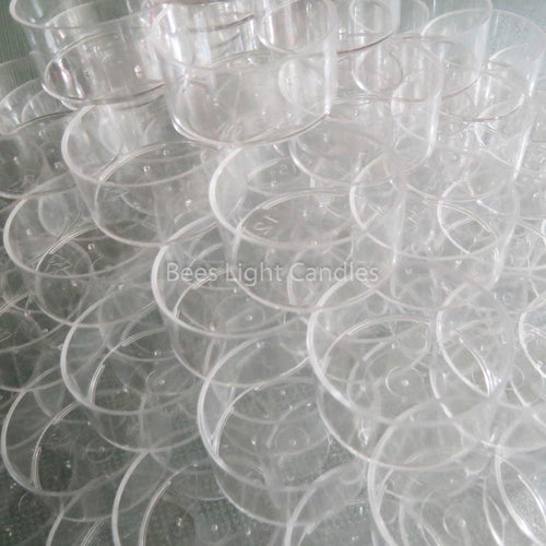 75 Clear Polycarbonate Tealight Cups