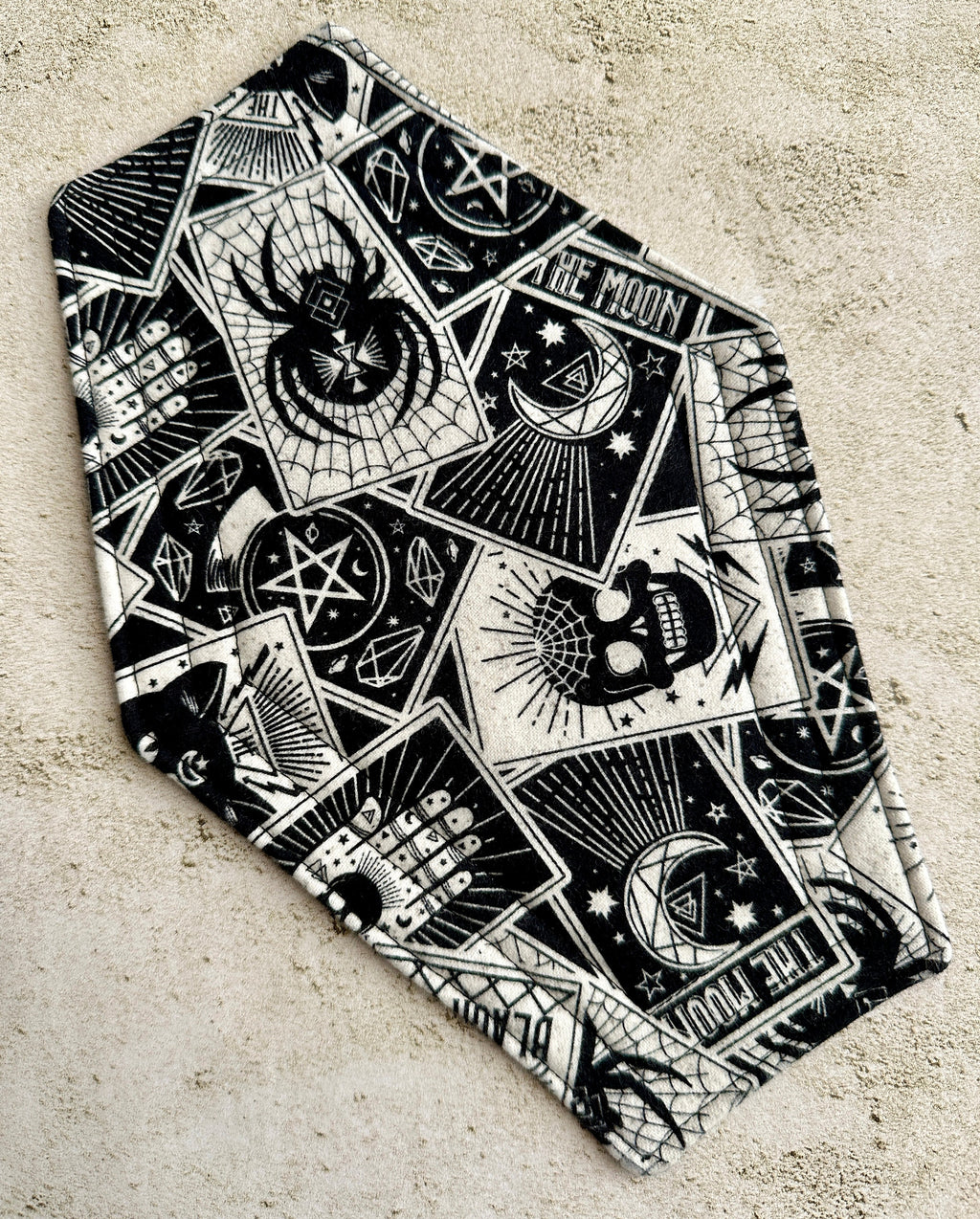 Witchy Coffin Mug Rug - Halloween Coffee Coaster