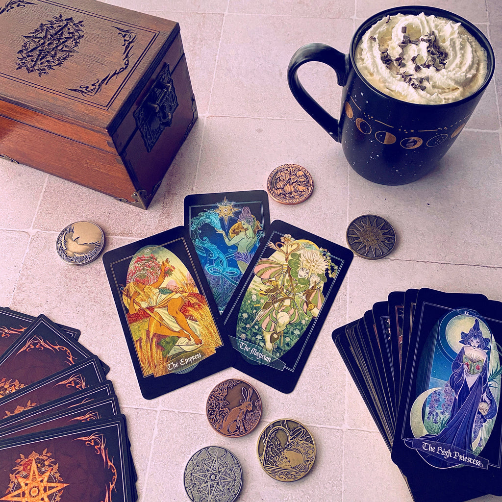 **NEW** Children of Ostara tarot card deck & book set- LIMITED GOLD EDITION
