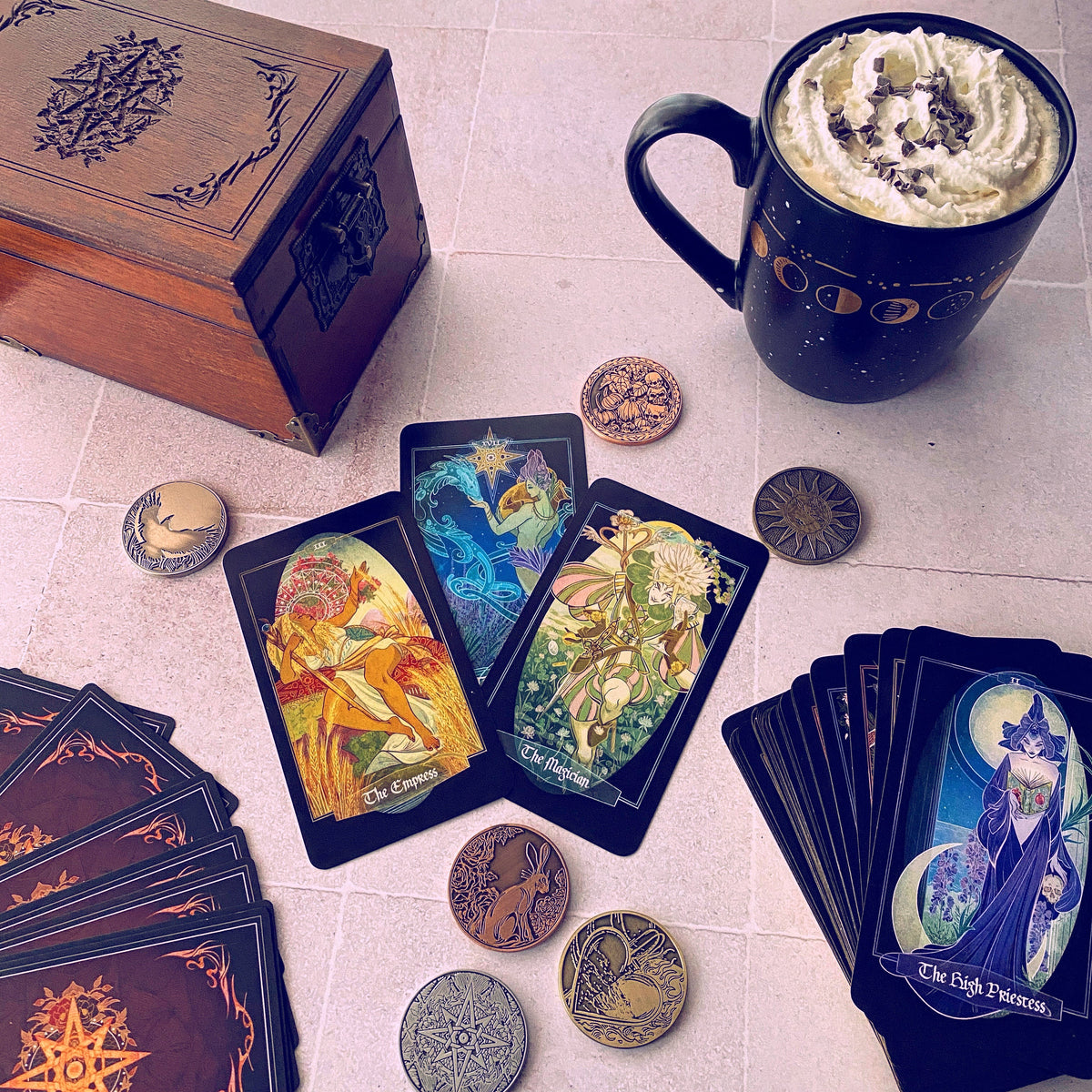 **NEW** Children of Ostara tarot card deck & book set- LIMITED GOLD EDITION