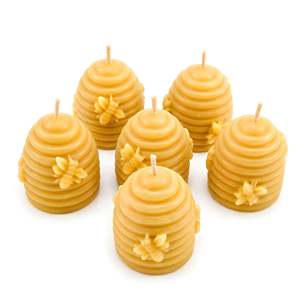 Beehive Skep Votive Beeswax Candles