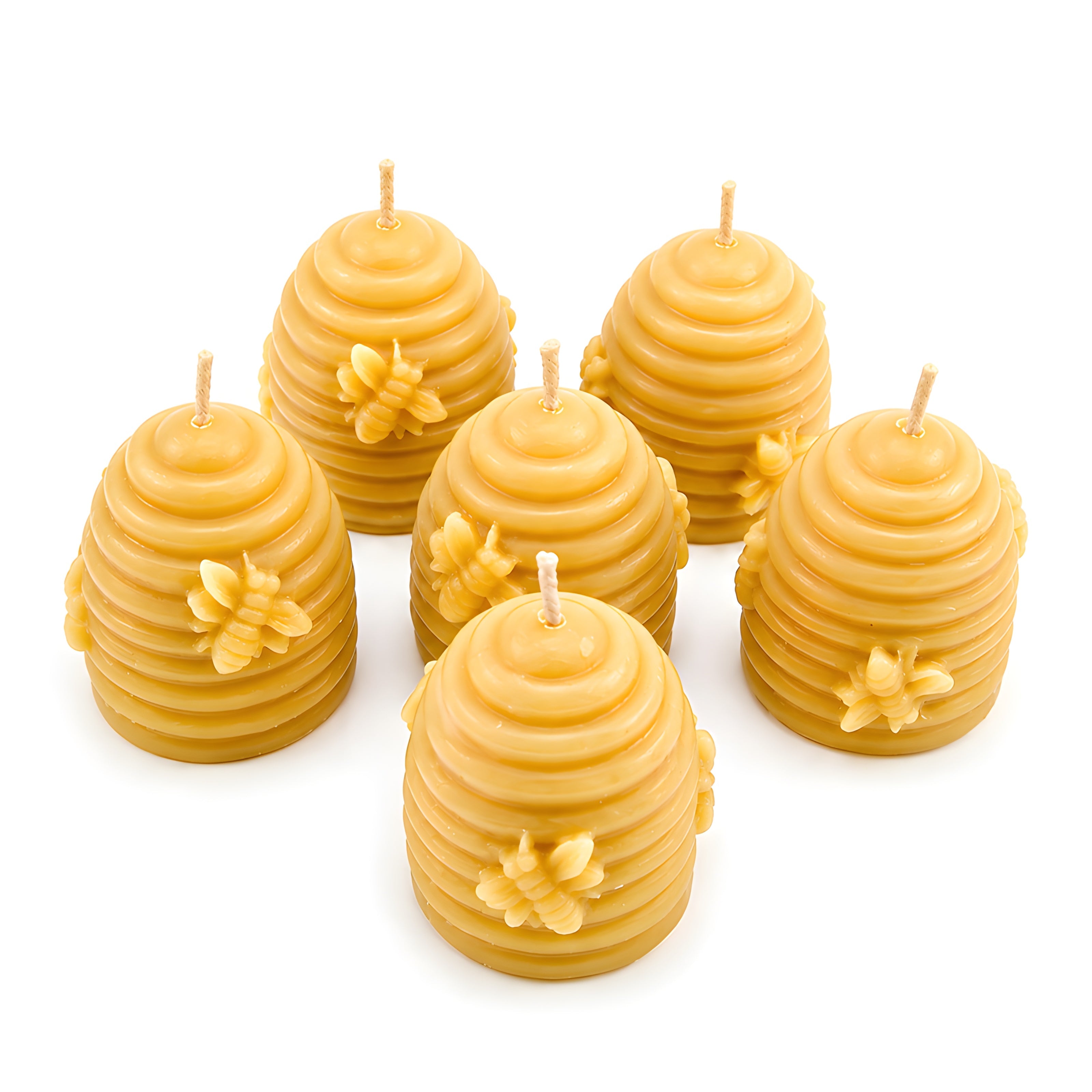Beehive Skep Votive Beeswax Candles