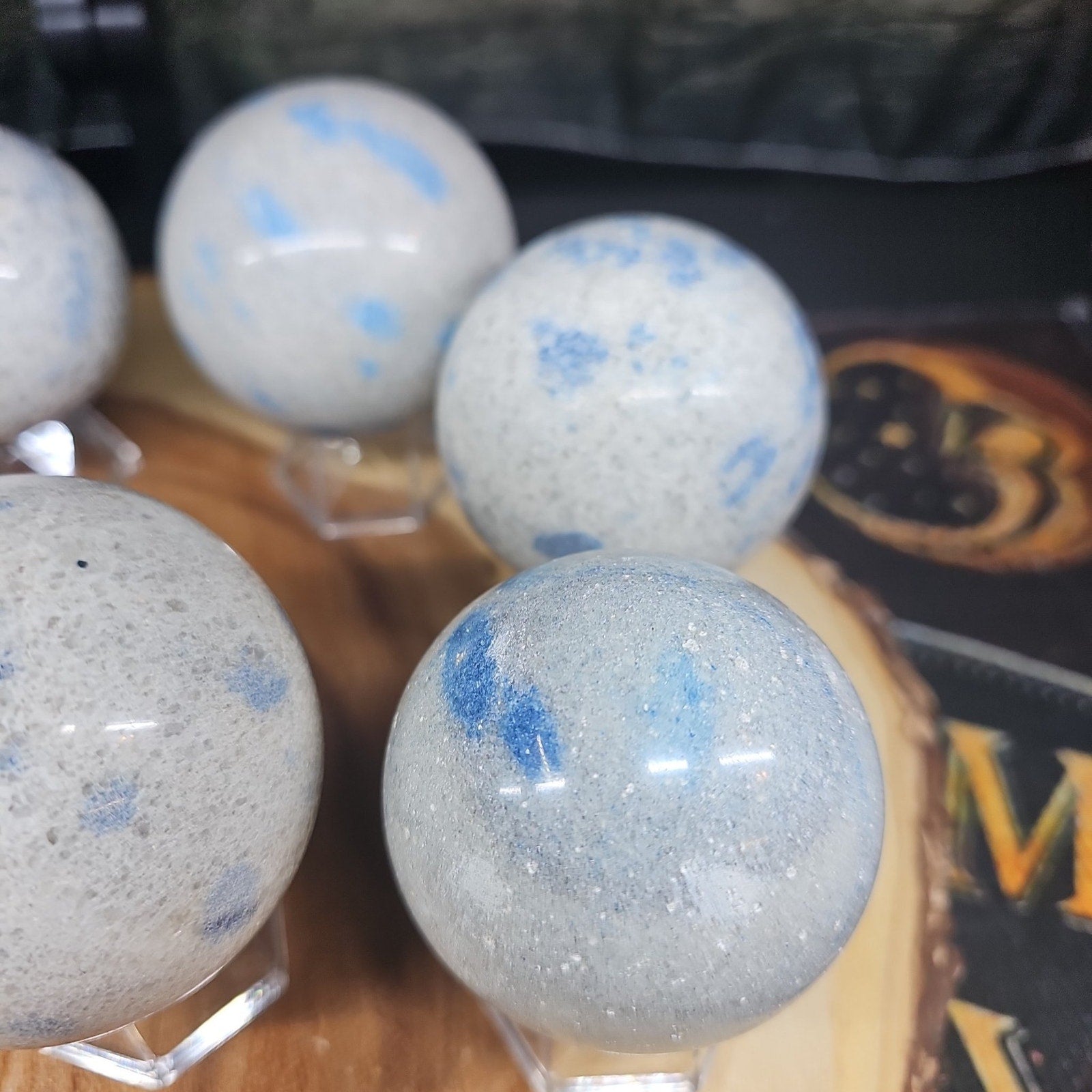 Lazurite Crystal Sphere — 60mm Polished Blue Crystal Ball with Stand | CrystalCloud Company