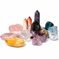 10 LB Mixed Crystal Assortment – Rough & Polished Stones, Palmstones, Tumbles, Carvings & Natural Specimens