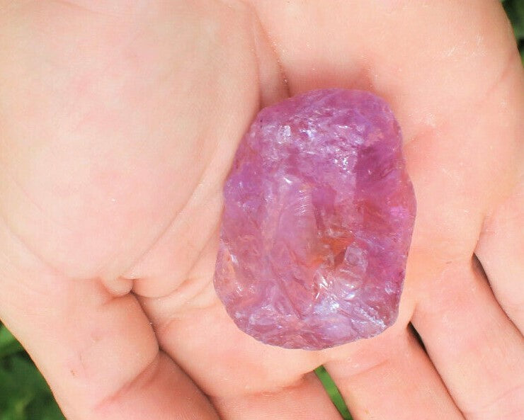 Amethyst Loose Crystal Rough Facet Gem Brazilian 35mm Raw