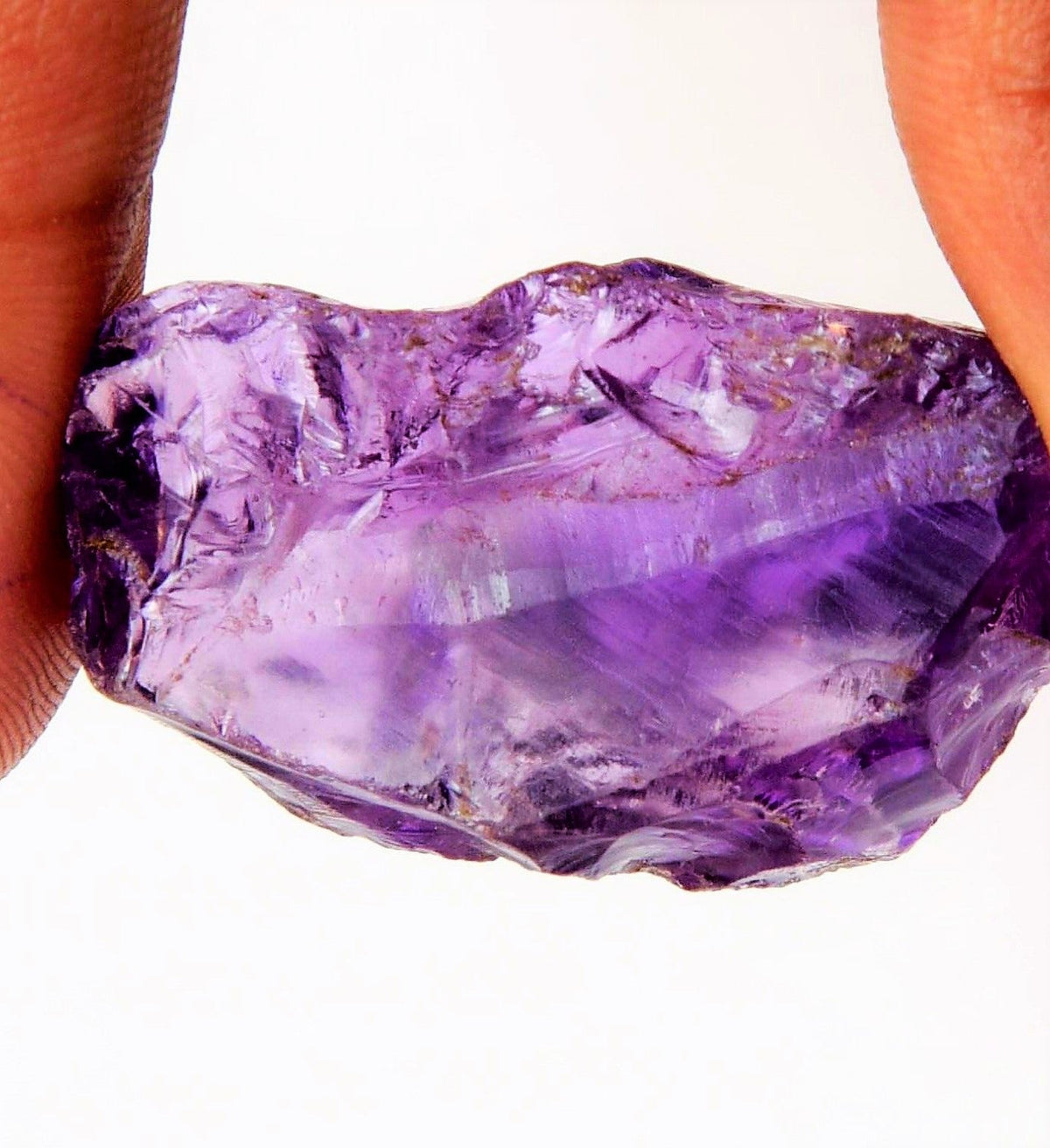 Amethyst Loose Crystal Rough Facet Gem Brazilian 35mm Raw