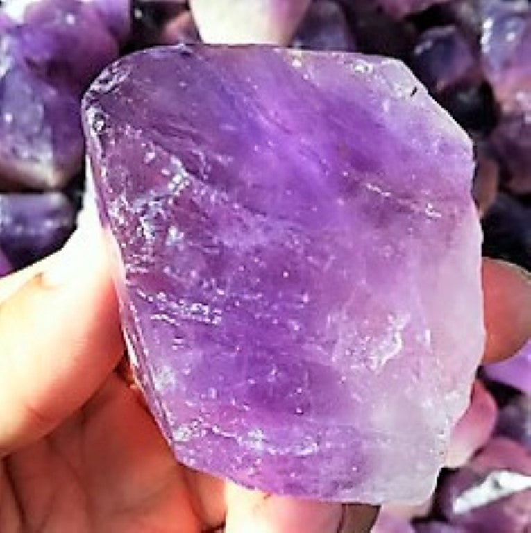 Amethyst Loose Crystal Rough Facet Gem Brazilian 35mm Raw