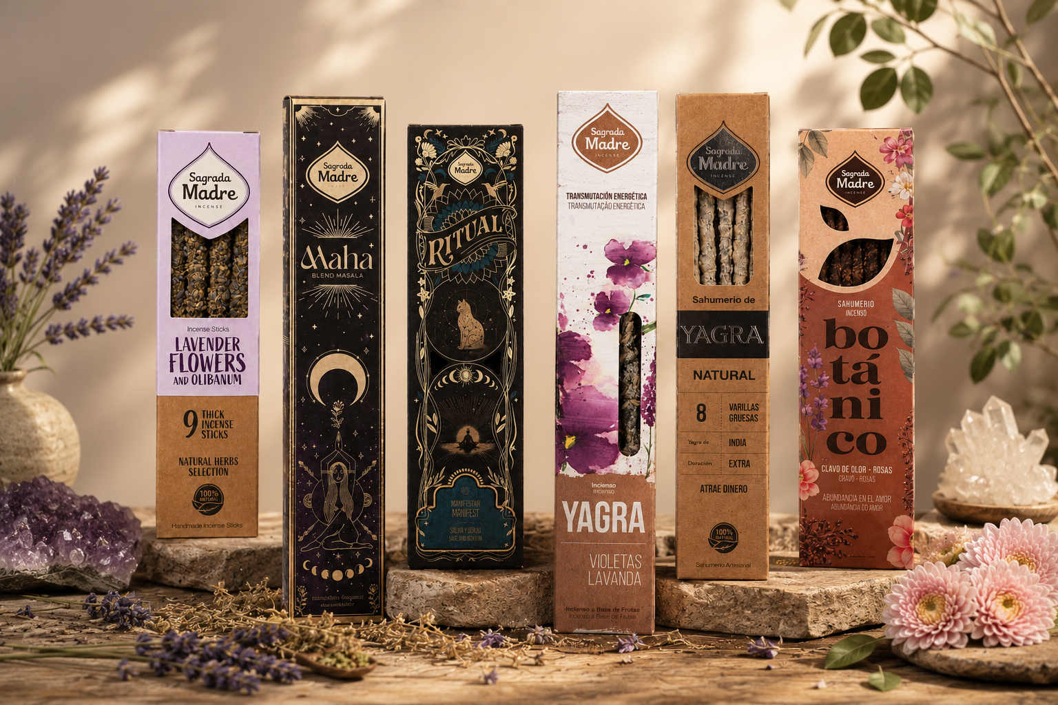 Variety Bundle Incense Sticks | 14 Boxes | Assortment