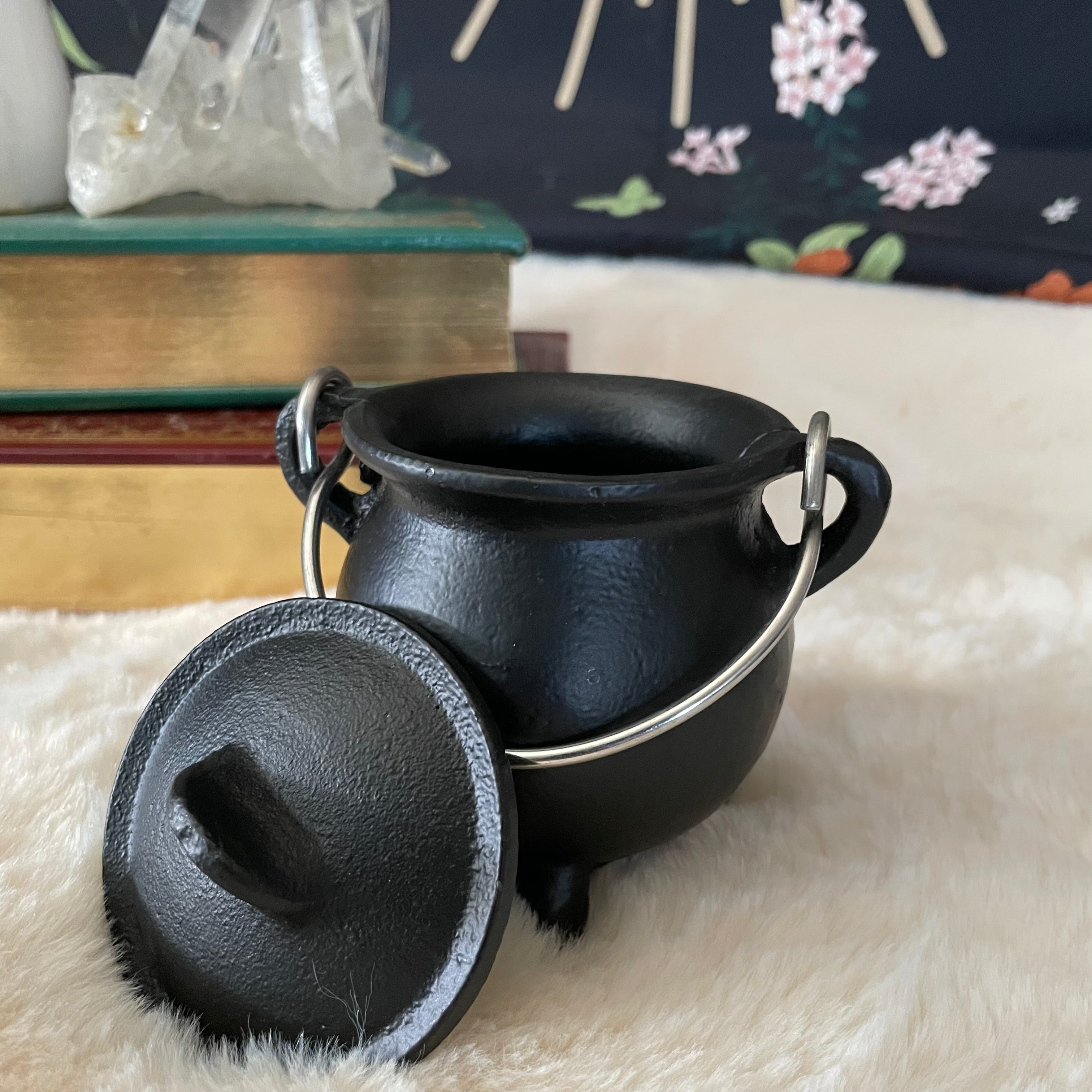 Cast Iron Cauldron with Lid