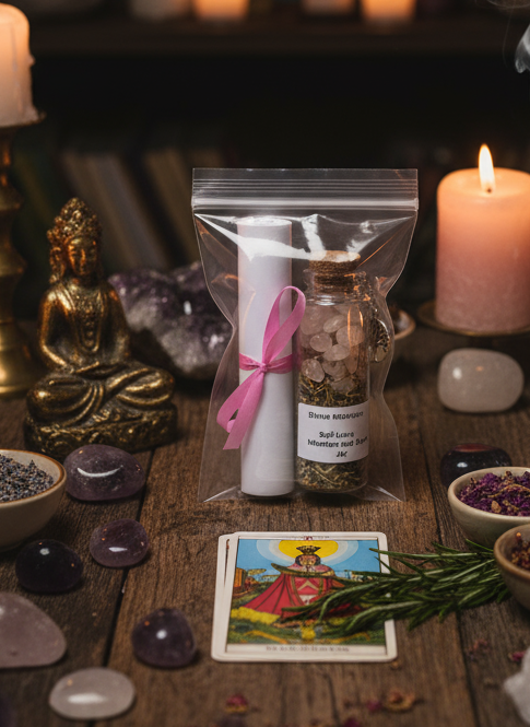 Self-Love Intention Spell Jar for Empowering Self-Care and Positive Vibes