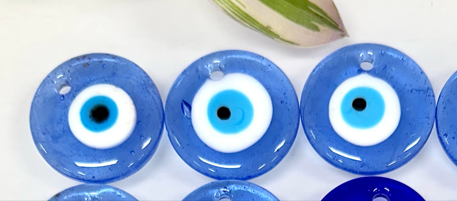Evil Eye Blown Glass Pendant