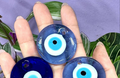 Evil Eye Blown Glass Pendant