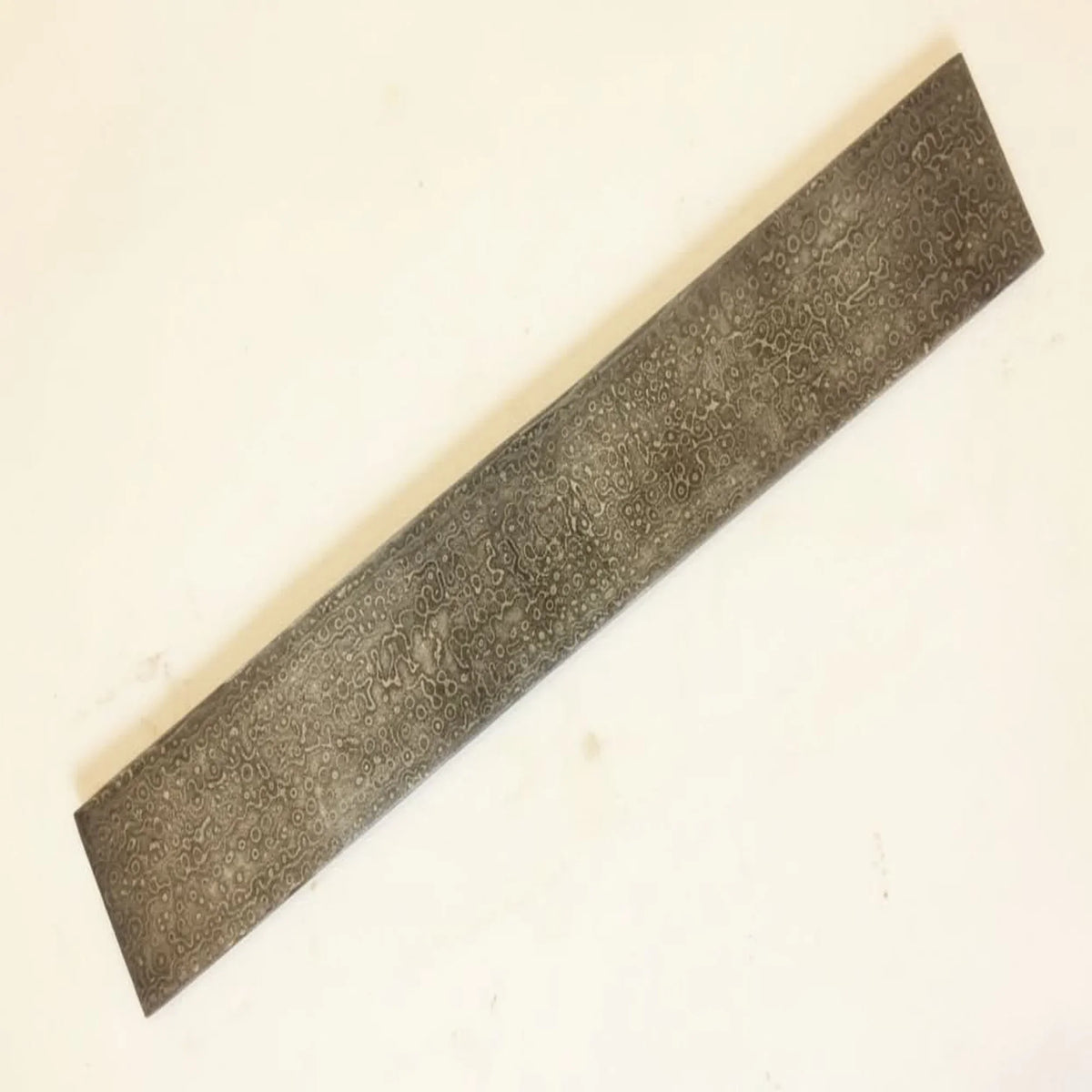 10 Inch Raindrop Pattern Damascus Steel Billet Bar for Knife Making and Bladesmith Stock