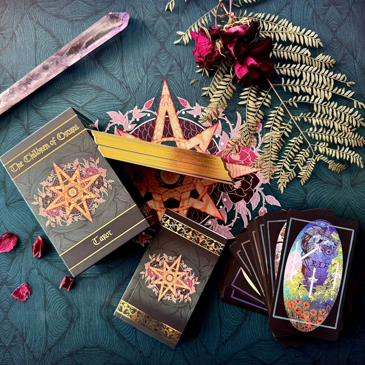 **NEW** Children of Ostara tarot card deck & book set- LIMITED GOLD EDITION
