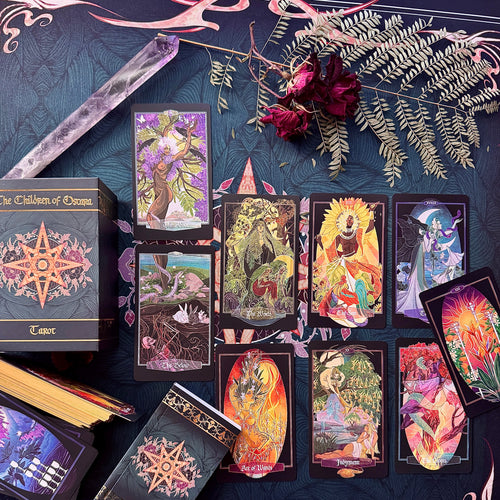 **NEW** Children of Ostara tarot card deck & book set- LIMITED GOLD EDITION