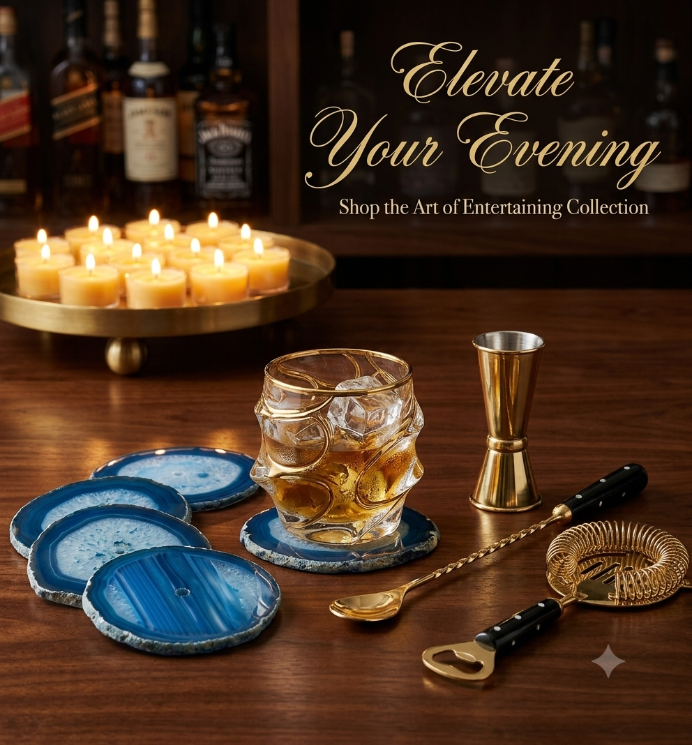 Japanese crystal whisky and wine glass bundle package
