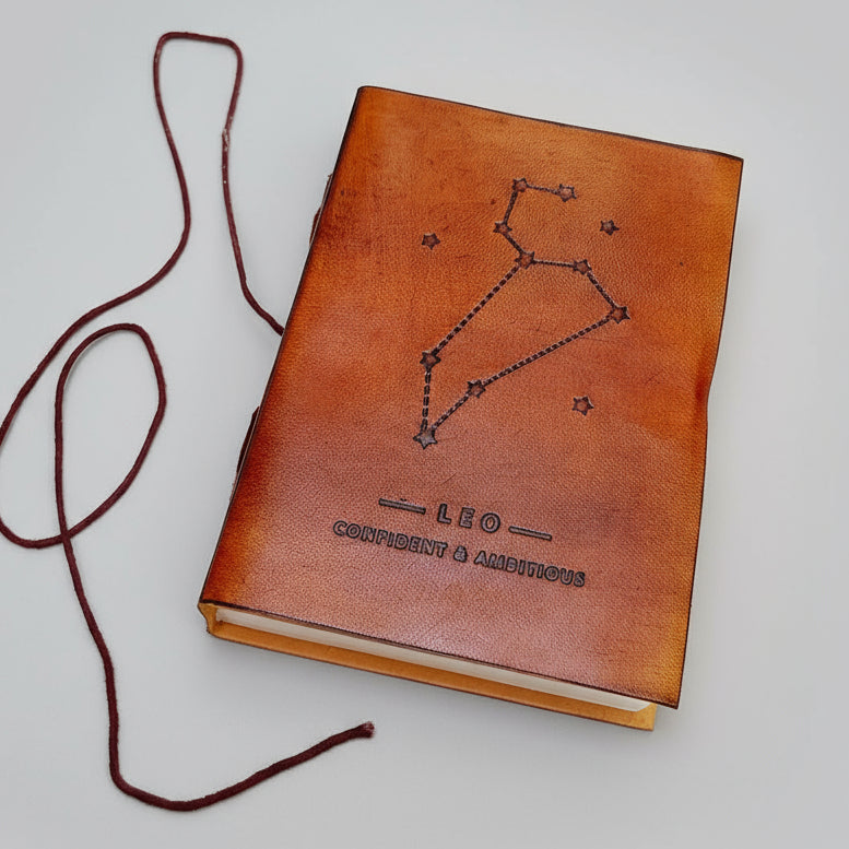 Astrology Zodiac Handmade Leather Journal
