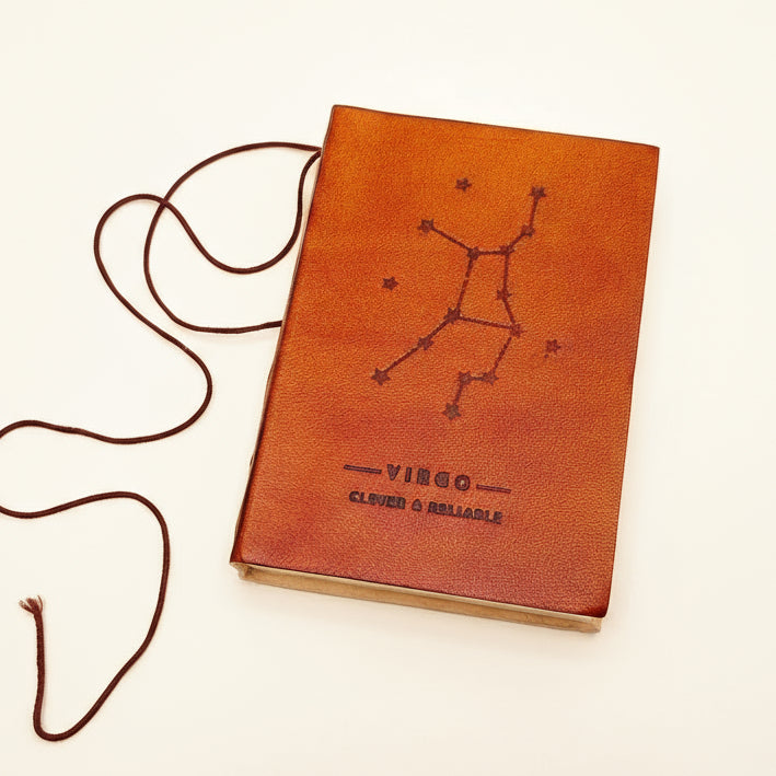 Astrology Zodiac Handmade Leather Journal