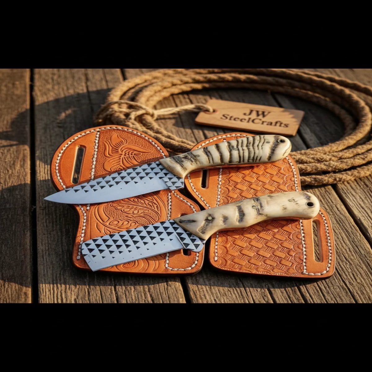 Skinner & Bull Cutter Rasp Combo with Ram Horn Handles
