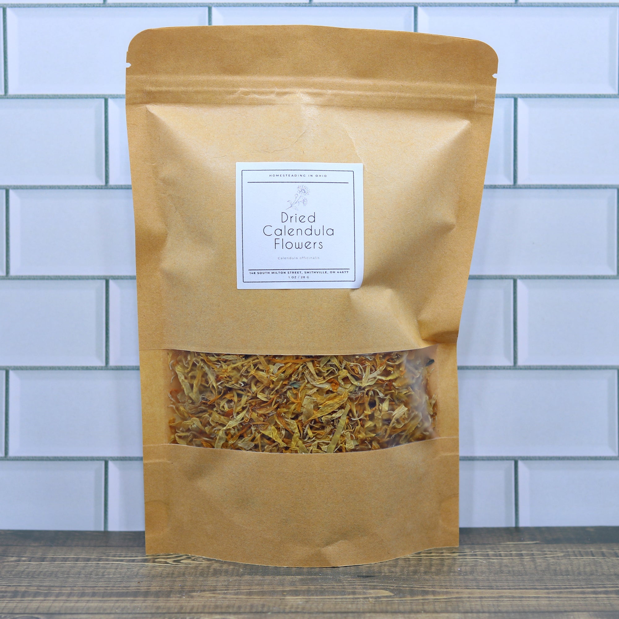 Dried Calendula Flowers 1 Ounce Small Bag Sealable for Tea, DIY Projects