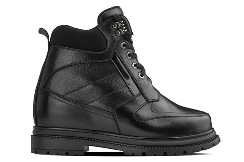 CALDEN Black 5.2" Taller Men's Elevator Boots K881805