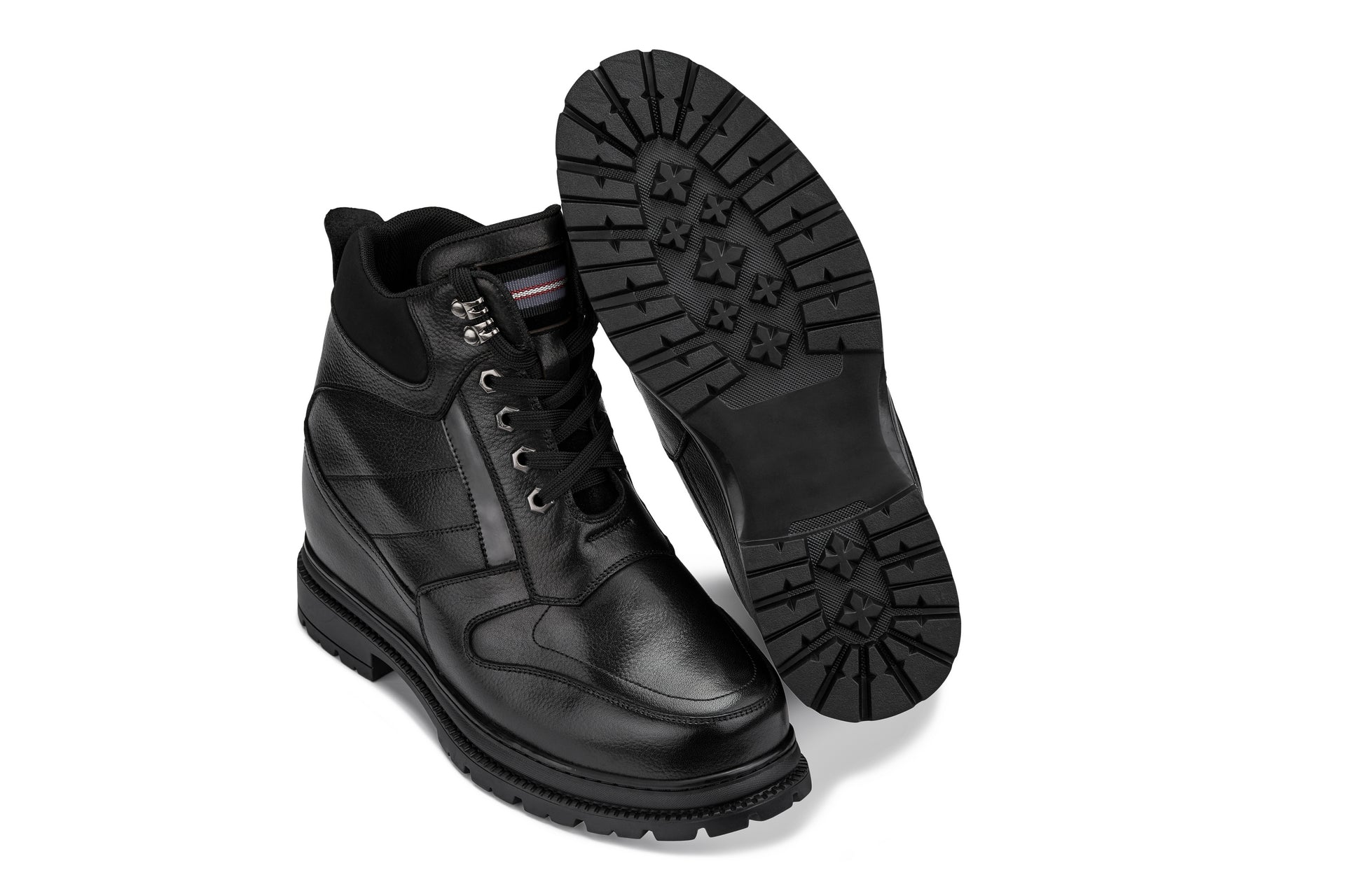 CALDEN Black 5.2" Taller Men's Elevator Boots K881805