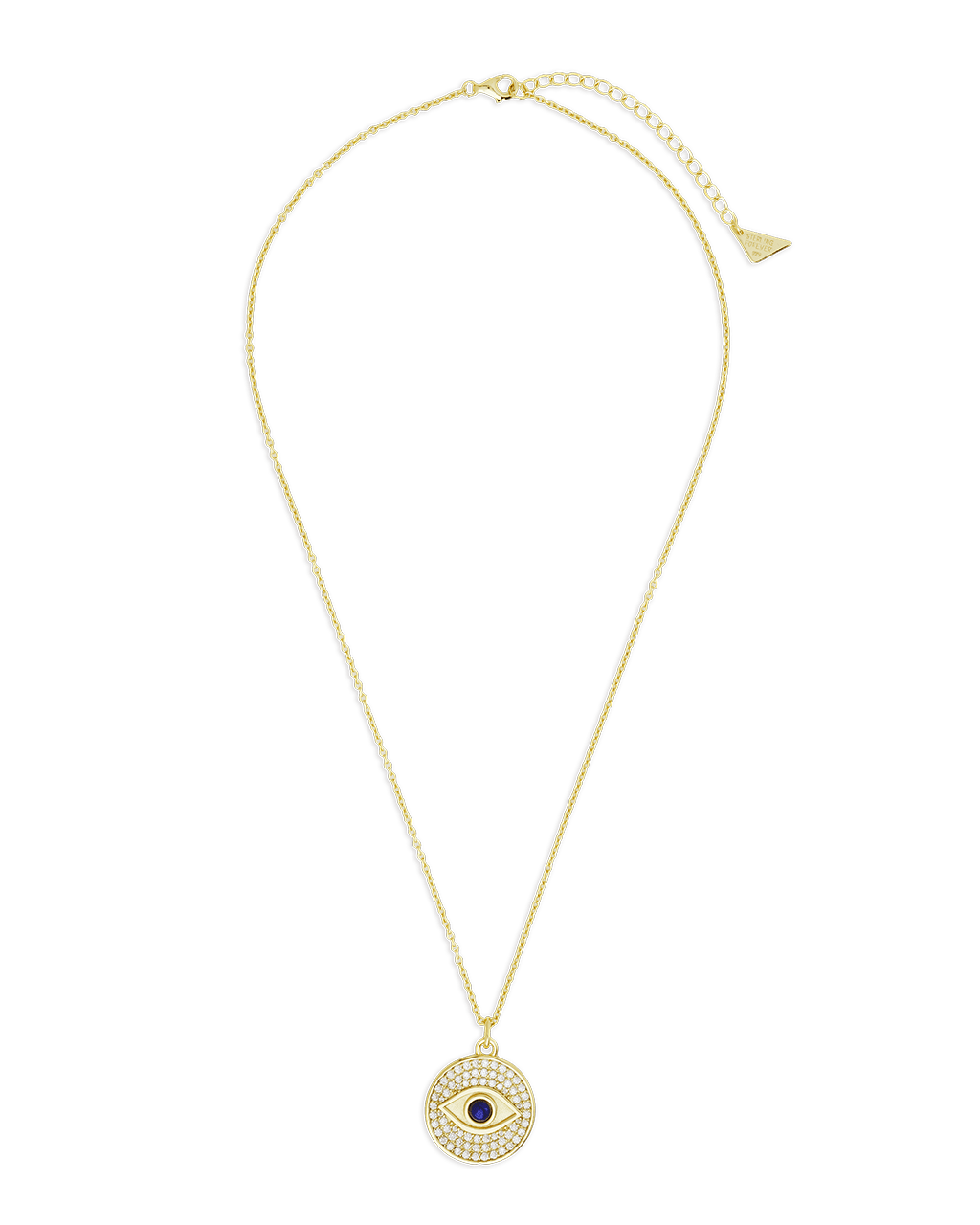 Pave CZ Evil Eye Pendant
