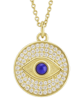 Pave CZ Evil Eye Pendant