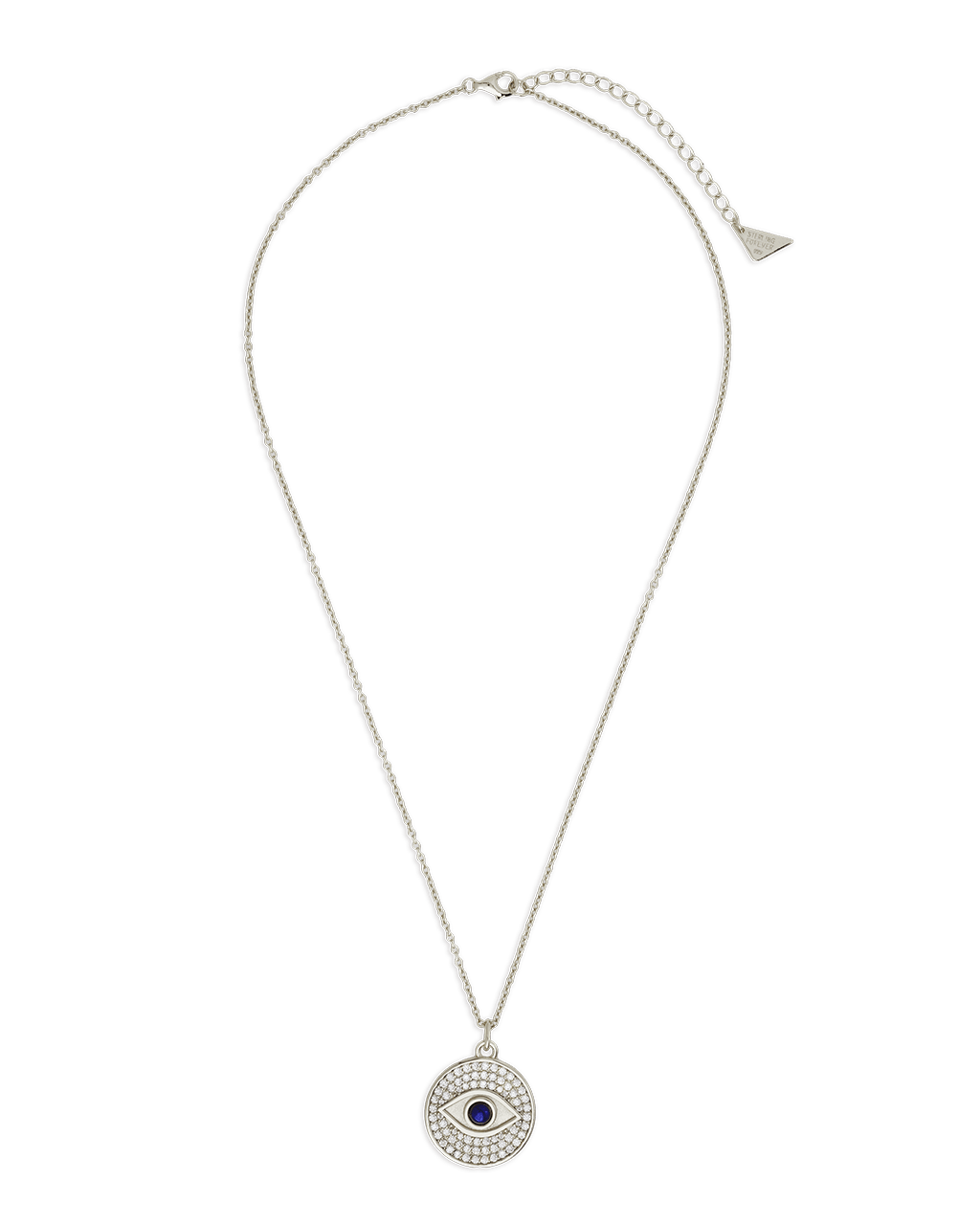 Pave CZ Evil Eye Pendant