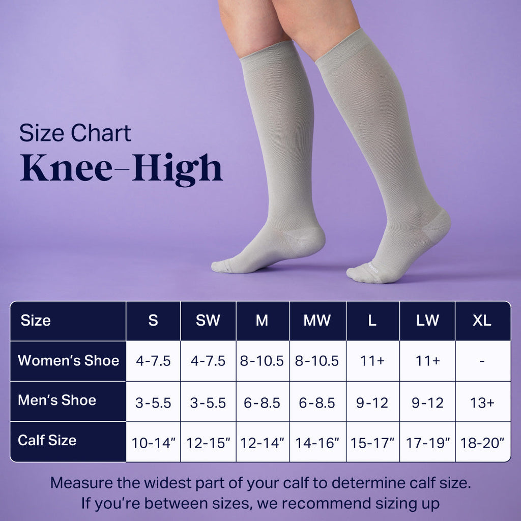 Knee-High Compression Socks - Stripes