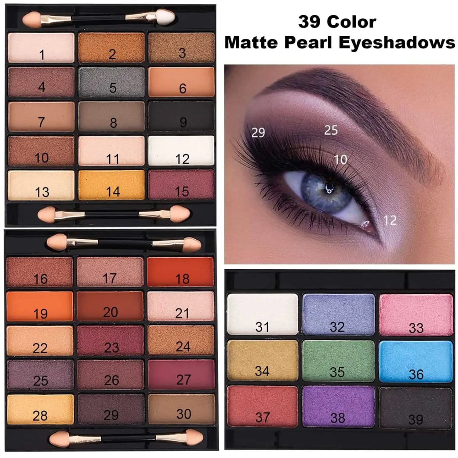 58 Professional Makeup Kit With Eyeshadow Blusher Concealer Mirror